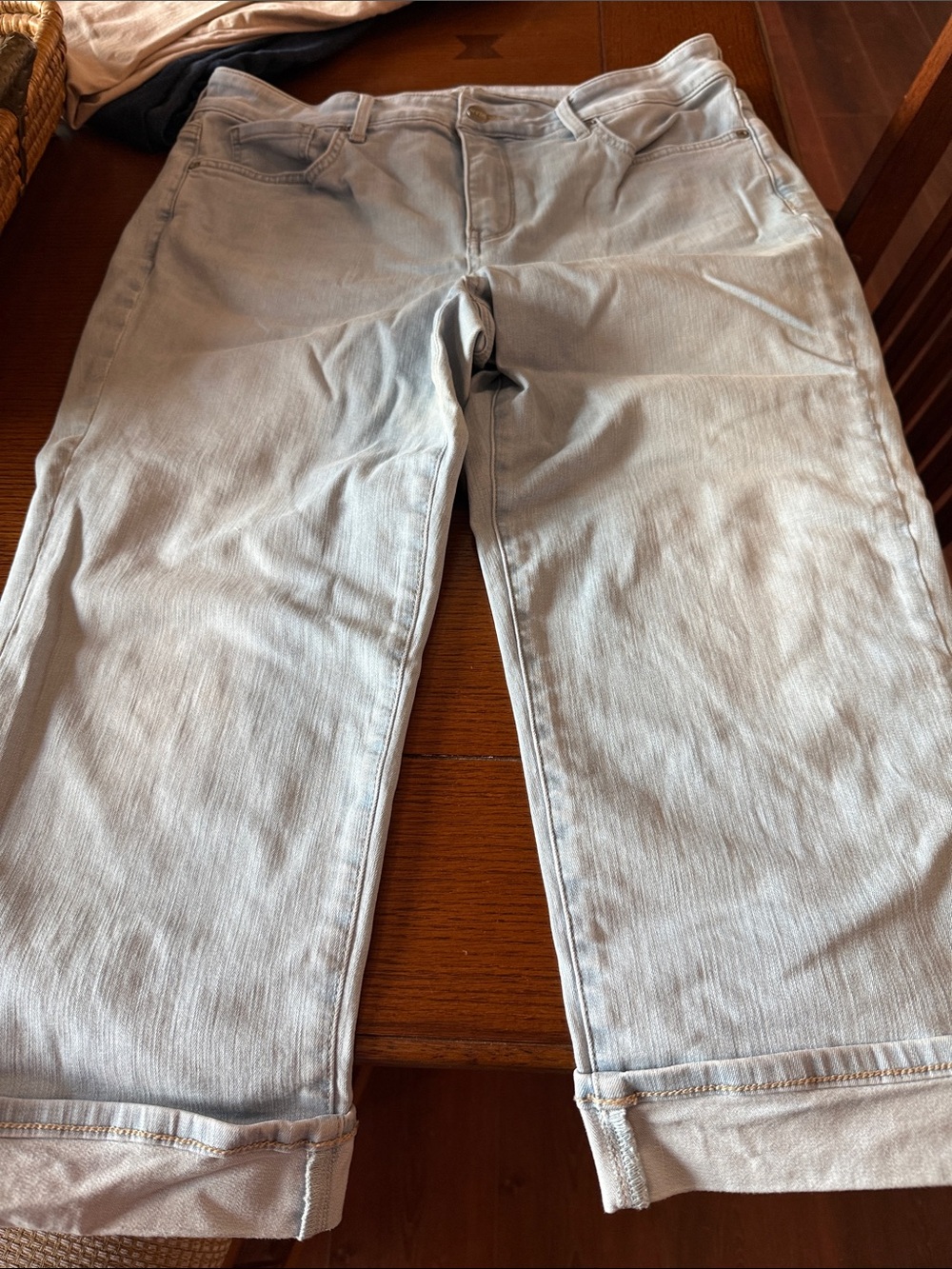 NYDJ Light Blue Marilyn Straight Jeans